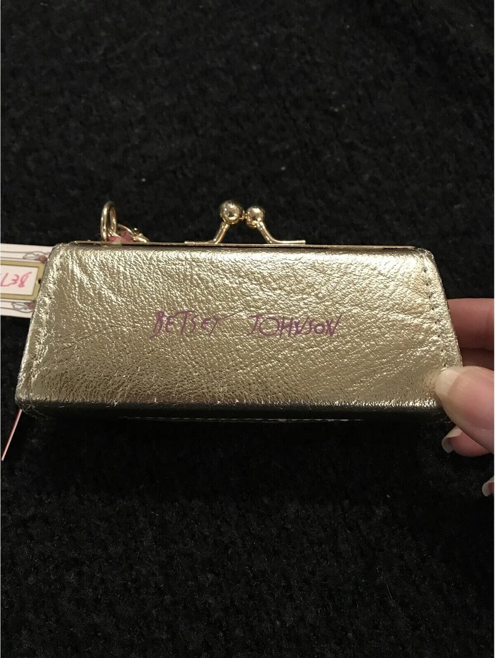 Betsey Johnson Dog Collar And Gold Dog Waste Bag NWT! M1294